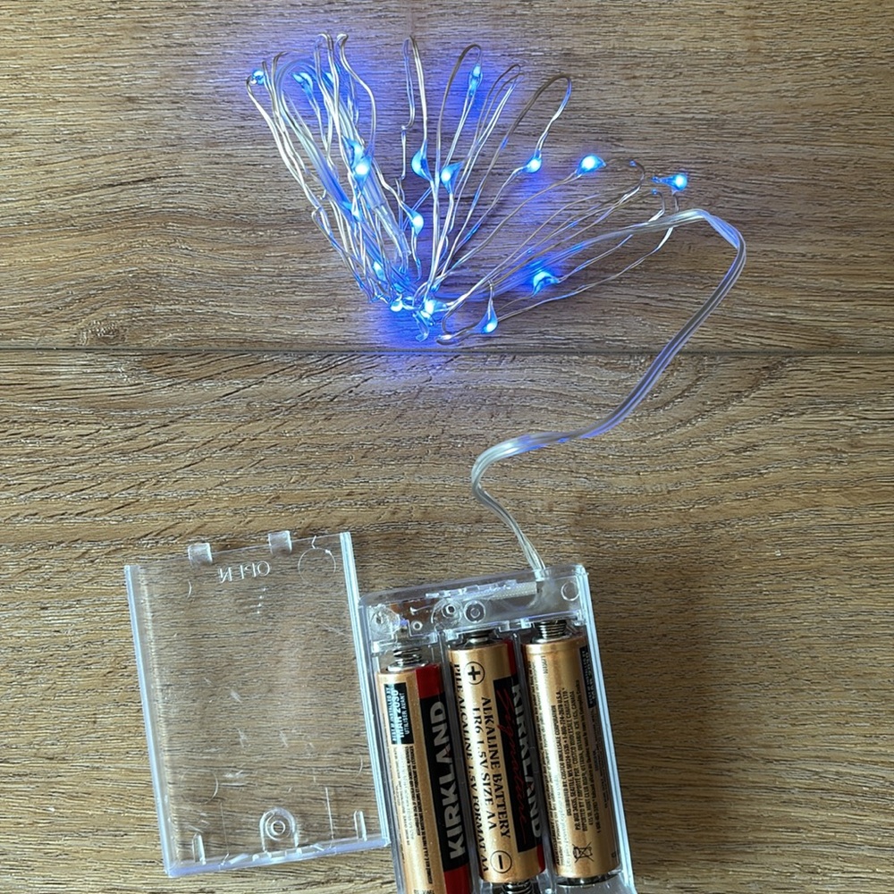 ✨💙Blue LED String Lights with Battery Case-20 Lights